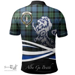 Scottish MacKay Ancient Clan Crest Tartan Polo Shirt - Blue Scotland Lion, Tartan Plaid Polo Shirt Scottish Plaid Tartan Plaid - ScotsTee - scotstee.com