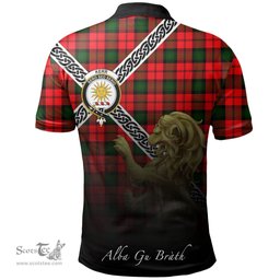 Scottish Kerr Modern Clan Crest Tartan Polo Shirt - Celtic with Scotland Lion, Tartan Plaid Polo Shirt Scottish Plaid Tartan Plaid - ScotsTee - scotstee.com