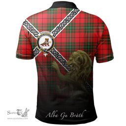 Scottish MacAulay Modern Clan Crest Tartan Polo Shirt - Celtic with Scotland Lion, Tartan Plaid Polo Shirt Scottish Plaid Tartan Plaid - ScotsTee - scotstee.com