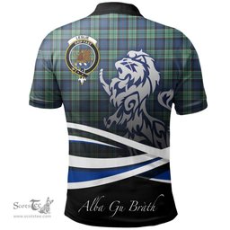 Scottish Leslie Hunting Ancient Clan Crest Tartan Polo Shirt - Blue Scotland Lion, Tartan Plaid Polo Shirt Scottish Plaid Tartan Plaid - ScotsTee - scotstee.com