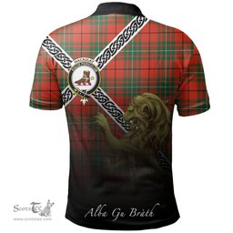 Scottish MacAulay Ancient Clan Crest Tartan Polo Shirt - Celtic with Scotland Lion, Tartan Plaid Polo Shirt Scottish Plaid Tartan Plaid - ScotsTee - scotstee.com