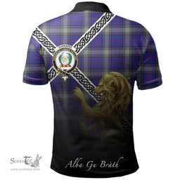 Scottish Kinnaird Clan Crest Tartan Polo Shirt - Celtic with Scotland Lion, Tartan Plaid Polo Shirt Scottish Plaid Tartan Plaid - ScotsTee - scotstee.com