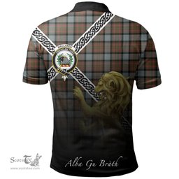 Scottish MacLaren Weathered Clan Crest Tartan Polo Shirt - Celtic with Scotland Lion, Tartan Plaid Polo Shirt Scottish Plaid Tartan Plaid - ScotsTee - scotstee.com