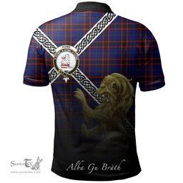 Scottish Home Modern Clan Crest Tartan Polo Shirt - Celtic with Scotland Lion, Tartan Plaid Polo Shirt Scottish Plaid Tartan Plaid - ScotsTee - scotstee.com