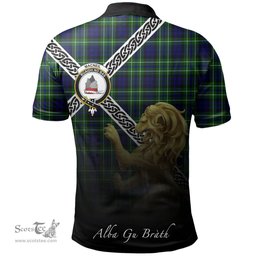 Scottish MacNeil of Colonsay Modern Clan Crest Tartan Polo Shirt - Celtic with Scotland Lion, Tartan Plaid Polo Shirt Scottish Plaid Tartan Plaid - ScotsTee - scotstee.com