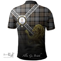 Scottish MacKay Weathered Clan Crest Tartan Polo Shirt - Celtic with Scotland Lion, Tartan Plaid Polo Shirt Scottish Plaid Tartan Plaid - ScotsTee - scotstee.com