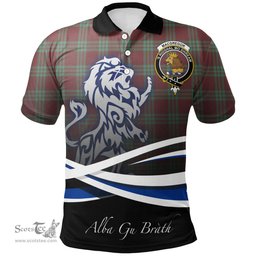 Scottish MacGregor Hunting Ancient Clan Crest Tartan Polo Shirt - Blue Scotland Lion, Tartan Plaid Polo Shirt Scottish Plaid Tartan Plaid - ScotsTee - scotstee.com