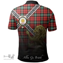 Scottish Kerr Ancient Clan Crest Tartan Polo Shirt - Celtic with Scotland Lion, Tartan Plaid Polo Shirt Scottish Plaid Tartan Plaid - ScotsTee - scotstee.com