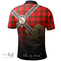 Scottish MacDonald of Sleat Clan Crest Tartan Polo Shirt - Celtic with Scotland Lion, Tartan Plaid Polo Shirt Scottish Plaid Tartan Plaid - ScotsTee - scotstee.com