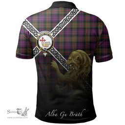Scottish MacDonald Modern Clan Crest Tartan Polo Shirt - Celtic with Scotland Lion, Tartan Plaid Polo Shirt Scottish Plaid Tartan Plaid - ScotsTee - scotstee.com