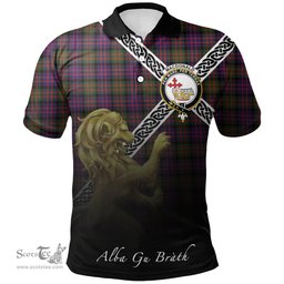Scottish MacDonald Modern Clan Crest Tartan Polo Shirt - Celtic with Scotland Lion, Tartan Plaid Polo Shirt Scottish Plaid Tartan Plaid - ScotsTee - scotstee.com