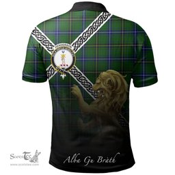 Scottish Henderson Modern Clan Crest Tartan Polo Shirt - Celtic with Scotland Lion, Tartan Plaid Polo Shirt Scottish Plaid Tartan Plaid - ScotsTee - scotstee.com