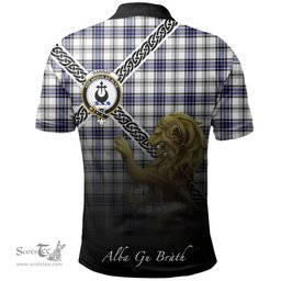 Scottish Hannay Modern Clan Crest Tartan Polo Shirt - Celtic with Scotland Lion, Tartan Plaid Polo Shirt Scottish Plaid Tartan Plaid - ScotsTee - scotstee.com