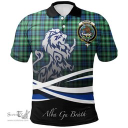 Scottish Graham of Montrose Ancient Clan Crest Tartan Polo Shirt - Blue Scotland Lion, Tartan Plaid Polo Shirt Scottish Plaid Tartan Plaid - ScotsTee - scotstee.com