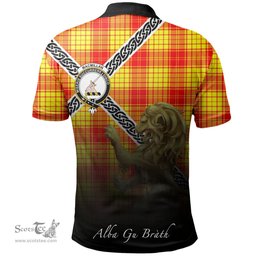 Scottish MacMillan Clan Crest Tartan Polo Shirt - Celtic with Scotland Lion, Tartan Plaid Polo Shirt Scottish Plaid Tartan Plaid - ScotsTee - scotstee.com