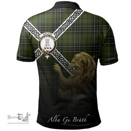 Scottish MacLean Hunting Ancient Clan Crest Tartan Polo Shirt - Celtic with Scotland Lion, Tartan Plaid Polo Shirt Scottish Plaid Tartan Plaid - ScotsTee - scotstee.com