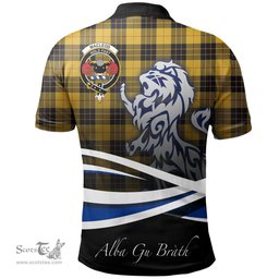 Scottish MacLeod of Lewis Ancient Clan Crest Tartan Polo Shirt - Blue Scotland Lion, Tartan Plaid Polo Shirt Scottish Plaid Tartan Plaid - ScotsTee - scotstee.com