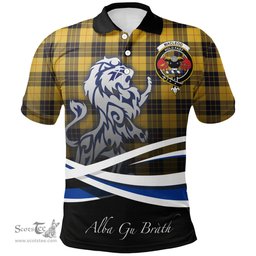Scottish MacLeod of Lewis Ancient Clan Crest Tartan Polo Shirt - Blue Scotland Lion, Tartan Plaid Polo Shirt Scottish Plaid Tartan Plaid - ScotsTee - scotstee.com