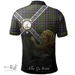 Scottish MacMillan Hunting Modern Clan Crest Tartan Polo Shirt - Celtic with Scotland Lion, Tartan Plaid Polo Shirt Scottish Plaid Tartan Plaid - ScotsTee - scotstee.com