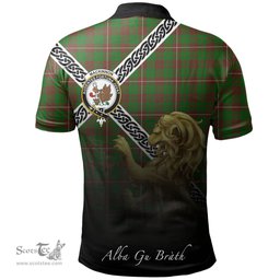 Scottish MacKinnon Hunting Modern Clan Crest Tartan Polo Shirt - Celtic with Scotland Lion, Tartan Plaid Polo Shirt Scottish Plaid Tartan Plaid - ScotsTee - scotstee.com