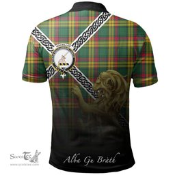 Scottish MacMillan Old Ancient Clan Crest Tartan Polo Shirt - Celtic with Scotland Lion, Tartan Plaid Polo Shirt Scottish Plaid Tartan Plaid - ScotsTee - scotstee.com
