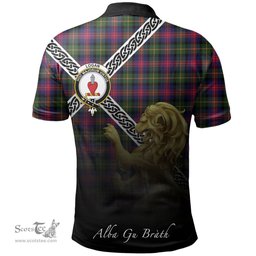 Scottish Logan Modern Clan Crest Tartan Polo Shirt - Celtic with Scotland Lion, Tartan Plaid Polo Shirt Scottish Plaid Tartan Plaid - ScotsTee - scotstee.com