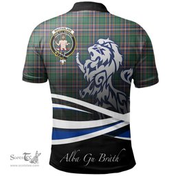 Scottish MacFarlane Hunting Ancient Clan Crest Tartan Polo Shirt - Blue Scotland Lion, Tartan Plaid Polo Shirt Scottish Plaid Tartan Plaid - ScotsTee - scotstee.com