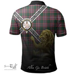 Scottish MacFarlane Hunting Modern Clan Crest Tartan Polo Shirt - Celtic with Scotland Lion, Tartan Plaid Polo Shirt Scottish Plaid Tartan Plaid - ScotsTee - scotstee.com