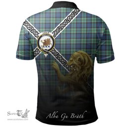 Scottish Leslie Hunting Clan Crest Tartan Polo Shirt - Celtic with Scotland Lion, Tartan Plaid Polo Shirt Scottish Plaid Tartan Plaid - ScotsTee - scotstee.com