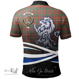 Scottish MacKinnon Ancient Clan Crest Tartan Polo Shirt - Blue Scotland Lion, Tartan Plaid Polo Shirt Scottish Plaid Tartan Plaid - ScotsTee - scotstee.com