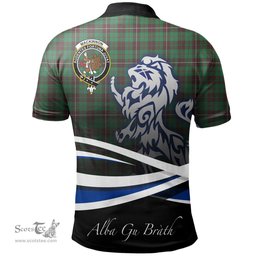 Scottish MacKinnon Hunting Ancient Clan Crest Tartan Polo Shirt - Blue Scotland Lion, Tartan Plaid Polo Shirt Scottish Plaid Tartan Plaid - ScotsTee - scotstee.com