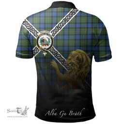 Scottish MacLaren Ancient Clan Crest Tartan Polo Shirt - Celtic with Scotland Lion, Tartan Plaid Polo Shirt Scottish Plaid Tartan Plaid - ScotsTee - scotstee.com