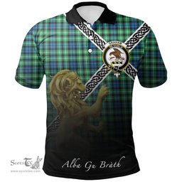 Scottish Graham of Montrose Ancient Clan Crest Tartan Polo Shirt - Celtic with Scotland Lion, Tartan Plaid Polo Shirt Scottish Plaid Tartan Plaid - ScotsTee - scotstee.com