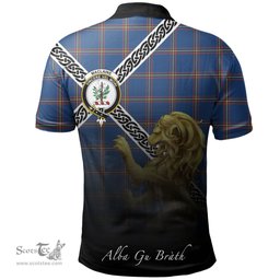 Scottish MacLaine of Loch Buie Hunting Ancient Clan Crest Tartan Polo Shirt - Celtic with Scotland Lion, Tartan Plaid Polo Shirt Scottish Plaid Tartan Plaid - ScotsTee - scotstee.com
