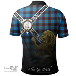 Scottish Home Ancient Clan Crest Tartan Polo Shirt - Celtic with Scotland Lion, Tartan Plaid Polo Shirt Scottish Plaid Tartan Plaid - ScotsTee - scotstee.com