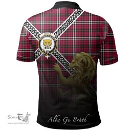 Scottish Little Clan Crest Tartan Polo Shirt - Celtic with Scotland Lion, Tartan Plaid Polo Shirt Scottish Plaid Tartan Plaid - ScotsTee - scotstee.com