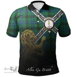 Scottish Henderson Ancient Clan Crest Tartan Polo Shirt - Celtic with Scotland Lion, Tartan Plaid Polo Shirt Scottish Plaid Tartan Plaid - ScotsTee - scotstee.com