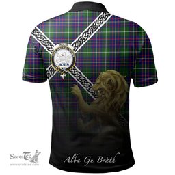Scottish Inglis Modern Clan Crest Tartan Polo Shirt - Celtic with Scotland Lion, Tartan Plaid Polo Shirt Scottish Plaid Tartan Plaid - ScotsTee - scotstee.com