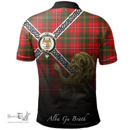 Scottish Hay Modern Clan Crest Tartan Polo Shirt - Celtic with Scotland Lion, Tartan Plaid Polo Shirt Scottish Plaid Tartan Plaid - ScotsTee - scotstee.com