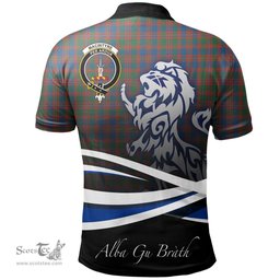 Scottish MacIntyre Ancient Clan Crest Tartan Polo Shirt - Blue Scotland Lion, Tartan Plaid Polo Shirt Scottish Plaid Tartan Plaid - ScotsTee - scotstee.com