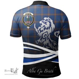 Scottish MacLaine of Loch Buie Hunting Ancient Clan Crest Tartan Polo Shirt - Blue Scotland Lion, Tartan Plaid Polo Shirt Scottish Plaid Tartan Plaid - ScotsTee - scotstee.com