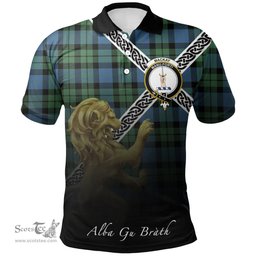 Scottish MacKay Ancient Clan Crest Tartan Polo Shirt - Celtic with Scotland Lion, Tartan Plaid Polo Shirt Scottish Plaid Tartan Plaid - ScotsTee - scotstee.com