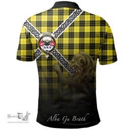 Scottish MacLeod of Lewis Modern Clan Crest Tartan Polo Shirt - Celtic with Scotland Lion, Tartan Plaid Polo Shirt Scottish Plaid Tartan Plaid - ScotsTee - scotstee.com