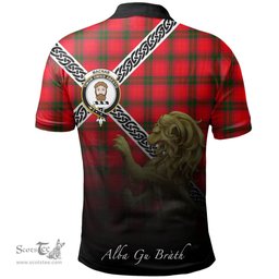 Scottish MacNab Modern Clan Crest Tartan Polo Shirt - Celtic with Scotland Lion, Tartan Plaid Polo Shirt Scottish Plaid Tartan Plaid - ScotsTee - scotstee.com