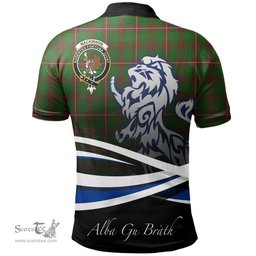 Scottish MacKinnon Hunting Modern Clan Crest Tartan Polo Shirt - Blue Scotland Lion, Tartan Plaid Polo Shirt Scottish Plaid Tartan Plaid - ScotsTee - scotstee.com