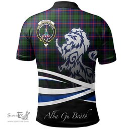 Scottish Morrison Modern Clan Crest Tartan Polo Shirt - Blue Scotland Lion, Tartan Plaid Polo Shirt Scottish Plaid Tartan Plaid - ScotsTee - scotstee.com
