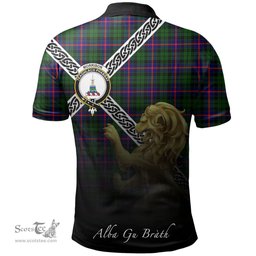 Scottish Morrison Modern Clan Crest Tartan Polo Shirt - Celtic with Scotland Lion, Tartan Plaid Polo Shirt Scottish Plaid Tartan Plaid - ScotsTee - scotstee.com