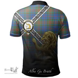 Scottish Stewart of Appin Hunting Ancient Clan Crest Tartan Polo Shirt - Celtic with Scotland Lion, Tartan Plaid Polo Shirt Scottish Plaid Tartan Plaid - ScotsTee - scotstee.com