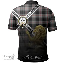 Scottish Moffat Modern Clan Crest Tartan Polo Shirt - Celtic with Scotland Lion, Tartan Plaid Polo Shirt Scottish Plaid Tartan Plaid - ScotsTee - scotstee.com
