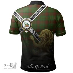 Scottish Maxwell Hunting Clan Crest Tartan Polo Shirt - Celtic with Scotland Lion, Tartan Plaid Polo Shirt Scottish Plaid Tartan Plaid - ScotsTee - scotstee.com